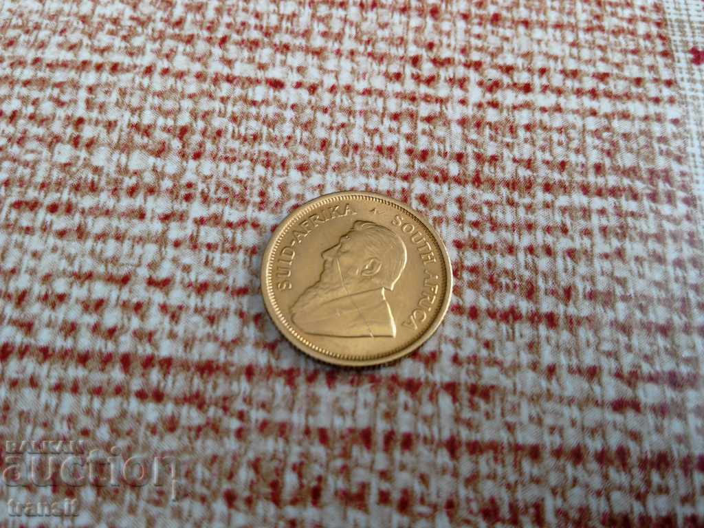 Δημοπρασία Χρυσό νόμισμα Krugerrand 1/10 oz από καθαρό χρυσό νόμισμα 1984
