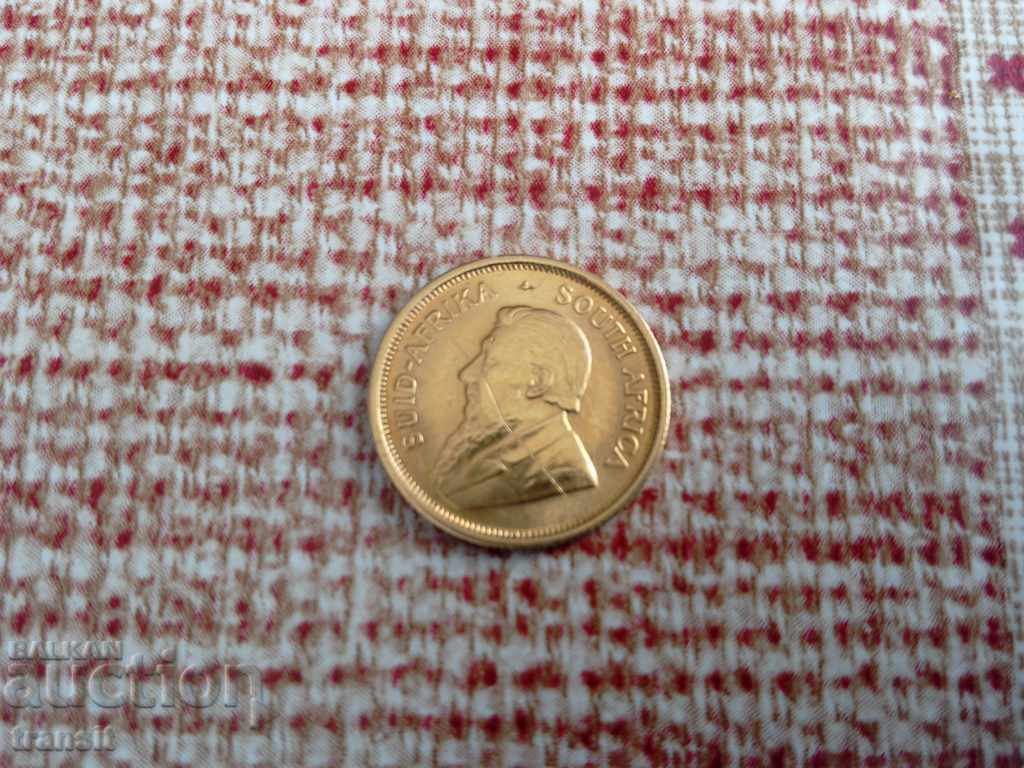 Златна монета Кругерранд 1/10 oz pure gold coin1984 год.