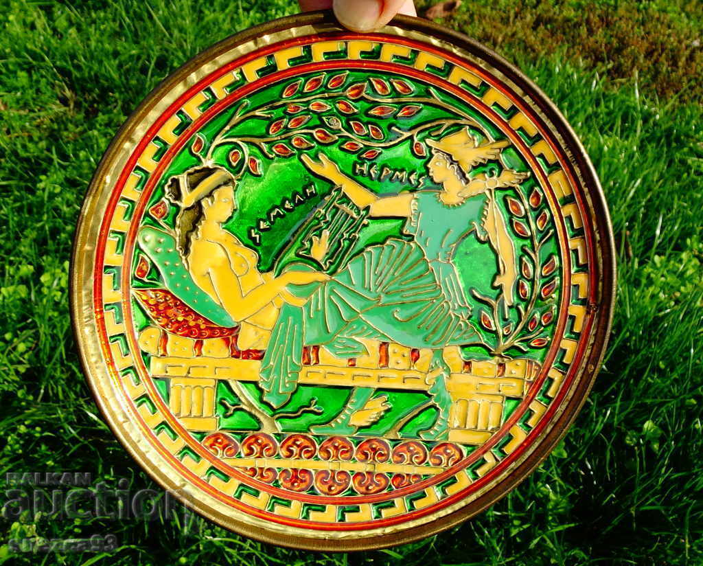 Placă de bronz, panou cu email cloisonne. cu preț 49.00 BGN | € 25.05 Placă de bronz, panou cu email cloisonne. cu preț 49.00 BGN | € 25.05