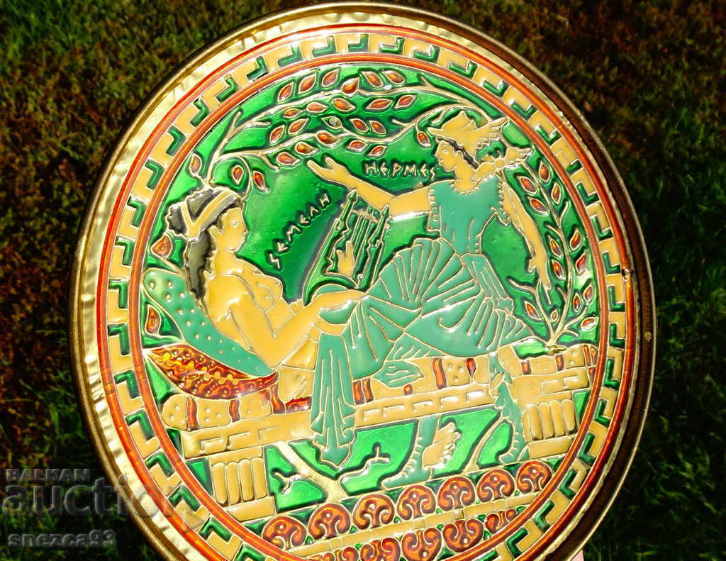 Livrarea Placă de bronz, panou cu email cloisonne. Livrarea Placă de bronz, panou cu email cloisonne.