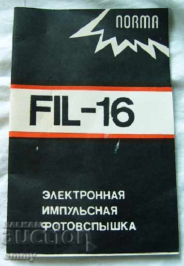 Flash Norma NORMA FIL-16 for camera and power supply - 6 Flash Norma NORMA FIL-16 for camera and power supply - 6