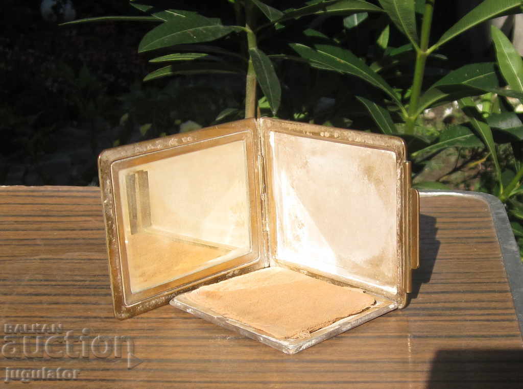 Auction antique old women's powder puff with embroidery Auction antique old women's powder puff with embroidery