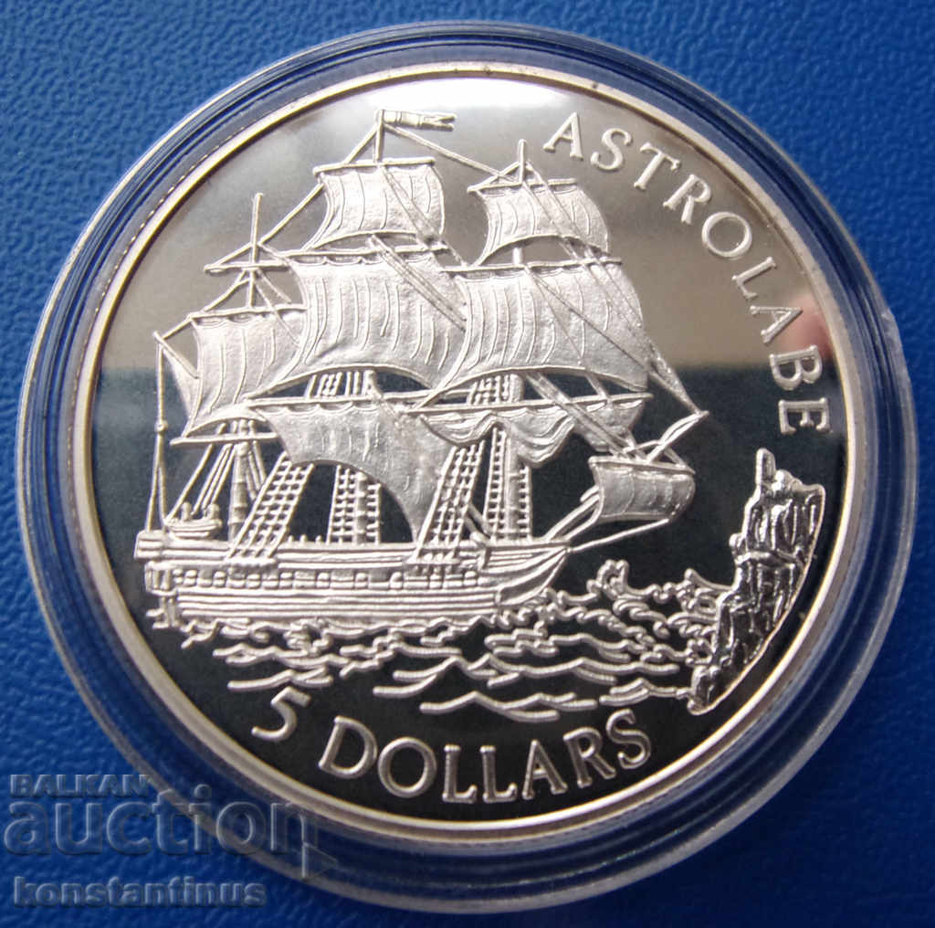 Cook Island $ 5 1992 UNC PROOF Rare