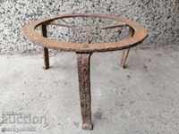 Suport de vatră vechi, forjat, din fier forjat