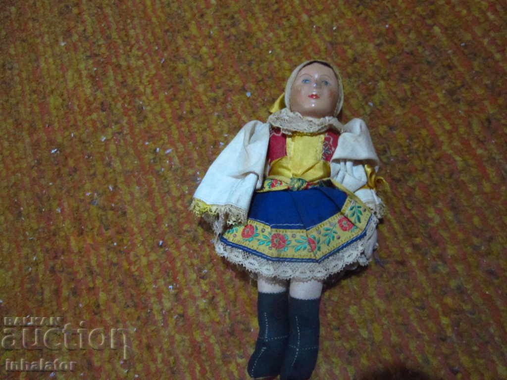 Ρετρό Antique Doll Head Papier Mache