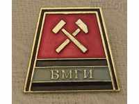 HIGHER MINING AND GEOLOGICAL INSTITUTE OF THE USSR BADGE