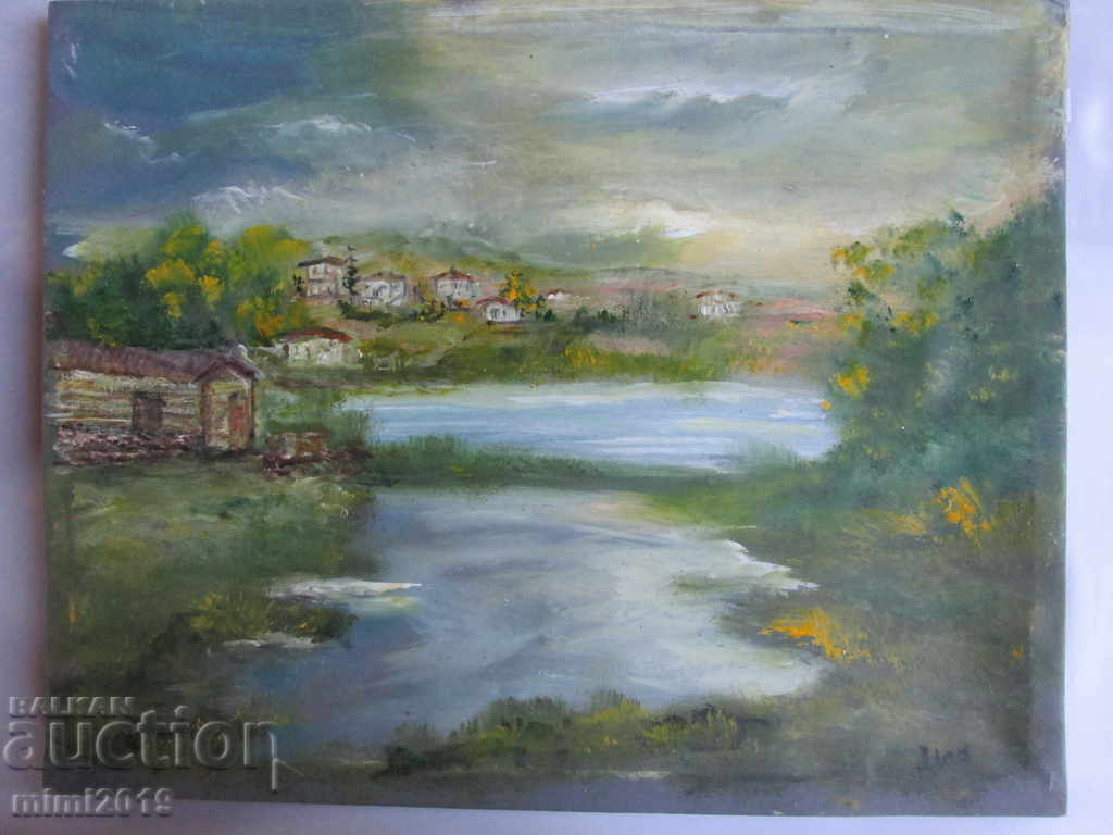 Old Large Painting, oil on canvas, signed Dichev, 61x48 cm with price 84.00 BGN | € 42.95 Old Large Painting, oil on canvas, signed Dichev, 61x48 cm with price 84.00 BGN | € 42.95