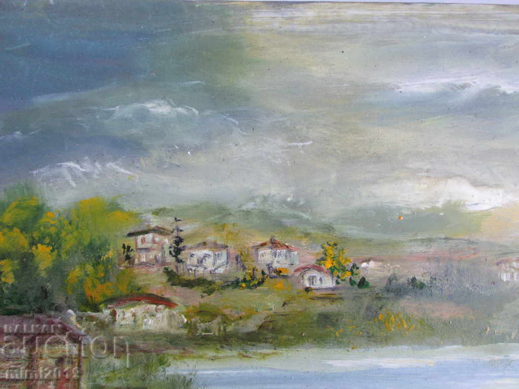 Old Large Painting, oil on canvas, signed Dichev, 61x48 cm - 6 Old Large Painting, oil on canvas, signed Dichev, 61x48 cm - 6
