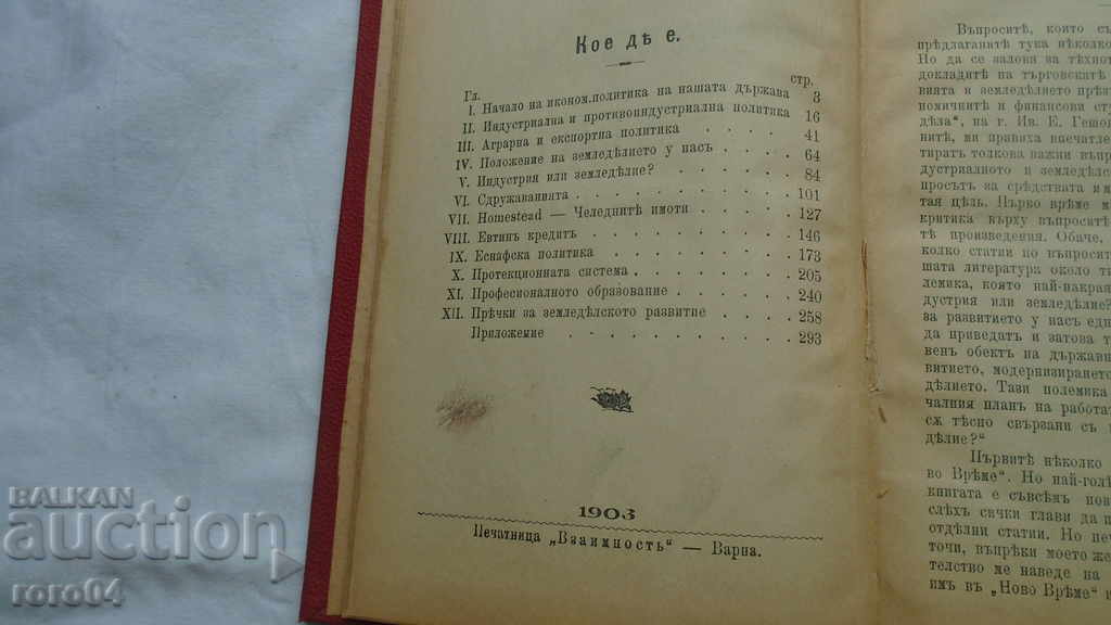 Auction  THE ECONOMIC DEVELOPMENT OF BULGARIA