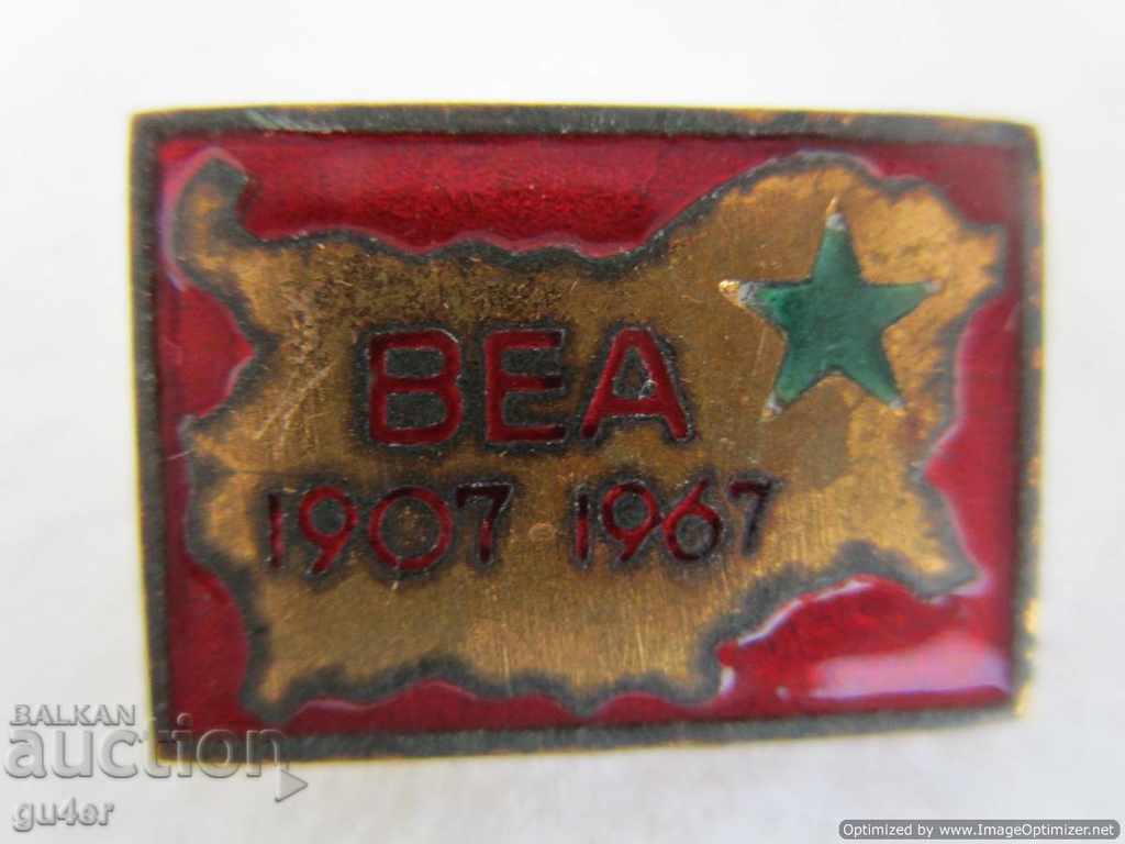 ❌❌VEA badge 1907 - 1967 bronze, enamel, gilt-ORIGINAL-RR❌❌