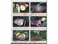 Branded stamps Fauna Butterflies 2000 from Angola