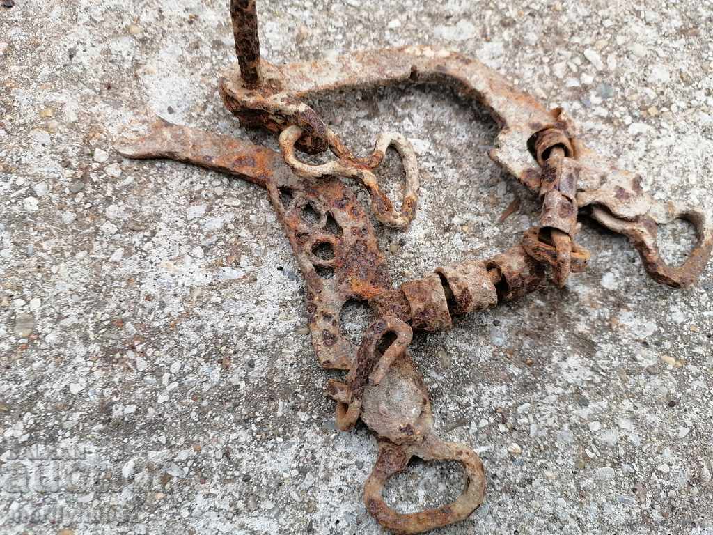 Old forged bridle, wrought iron, harness - 5 Old forged bridle, wrought iron, harness - 5