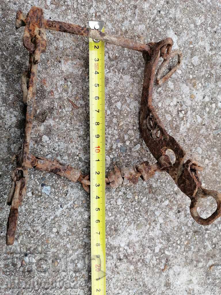 Old forged bridle, wrought iron, harness - 6 Old forged bridle, wrought iron, harness - 6