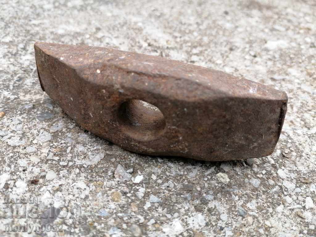Old Bulgarian hammer hammer tool forged wrought iron with price 33.00 BGN | € 16.87 Old Bulgarian hammer hammer tool forged wrought iron with price 33.00 BGN | € 16.87
