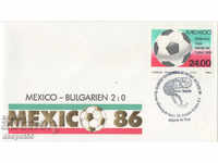 1986. Mexico. Memorial envelope Mexico - Bulgaria.