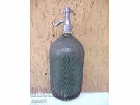 Old bottle with metal braid for carbonated water / soda / - 2