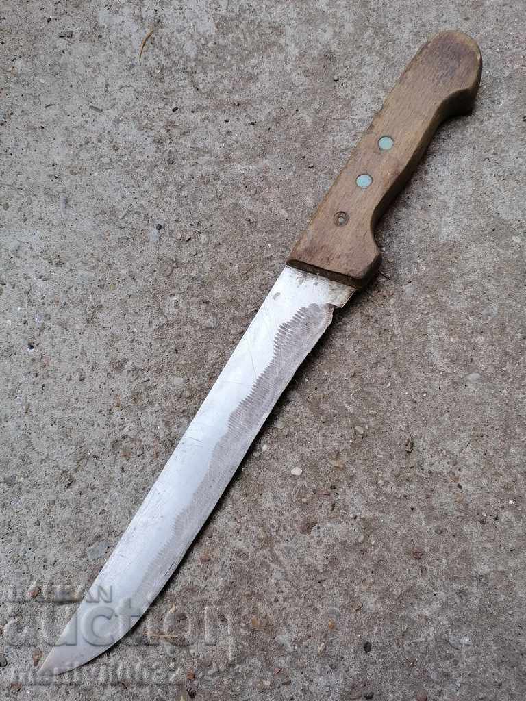 Стар касапски кухненски нож острие
