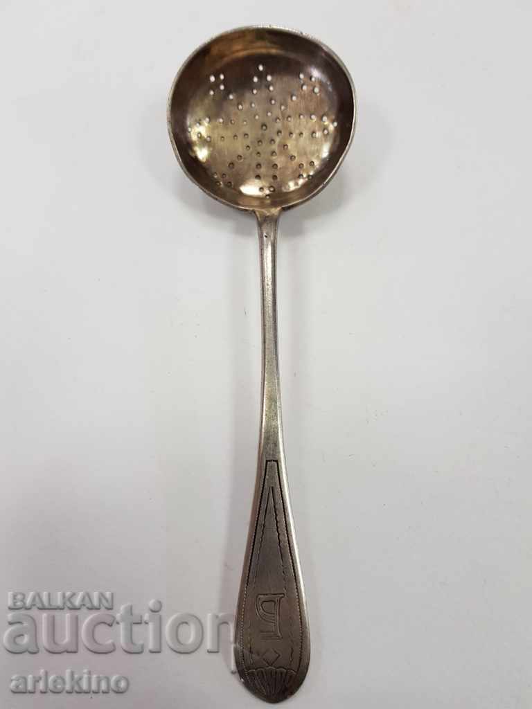 Delivery of Old Russian Royal Silver Strainer 84pr 1894 Delivery of Old Russian Royal Silver Strainer 84pr 1894