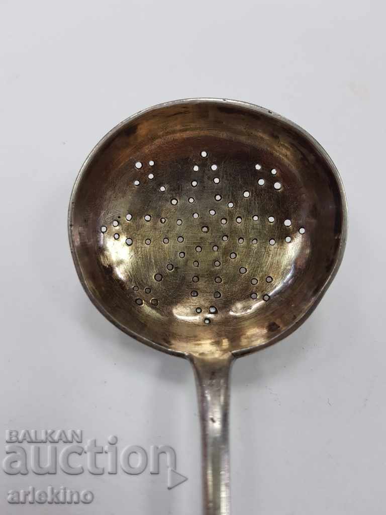 Old Russian Royal Silver Strainer 84pr 1894 - 5 Old Russian Royal Silver Strainer 84pr 1894 - 5