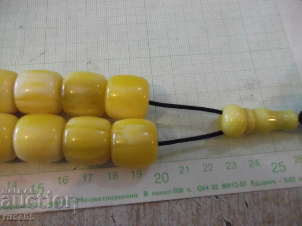 Κομπολόι από κεχριμπάρι Βαλτικής - 123,8 γρ. - 6 Κομπολόι από κεχριμπάρι Βαλτικής - 123,8 γρ. - 6