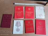 Lot of documents for medals - read the auction carefully