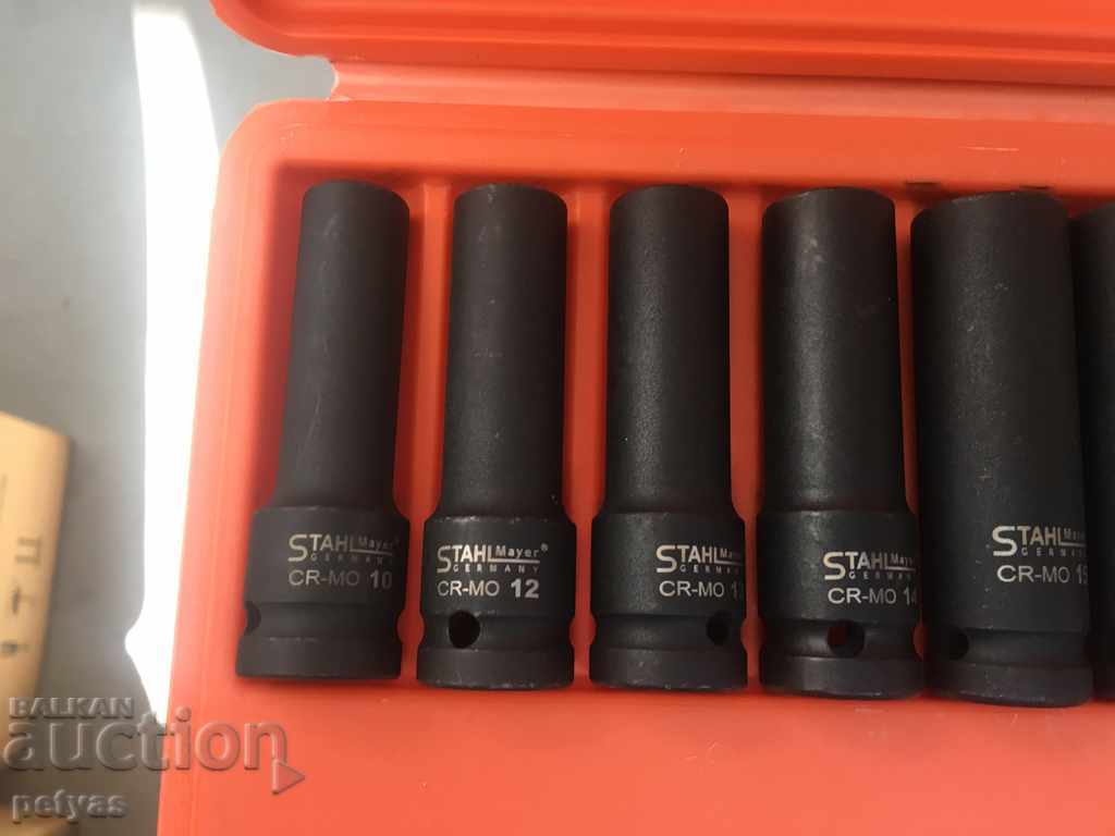 Delivery of Forged percussion inserts 1/2 "extended (10-32 mm.) 15 pcs. Set | Delivery of Forged percussion inserts 1/2 "extended (10-32 mm.) 15 pcs. Set |