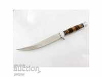 Hunting knife, curved blade 180x310