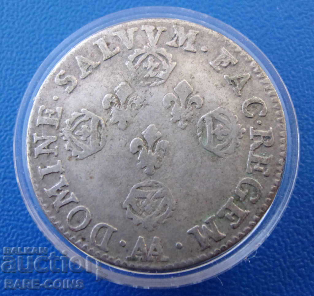 Franța Louis XIV 10 Sol 1706 Original rar cu preț € 69.02 | 134.99 BGN