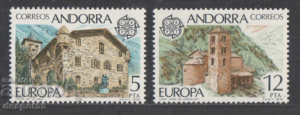 1978. Andorra (isp). Europa - Monumente.