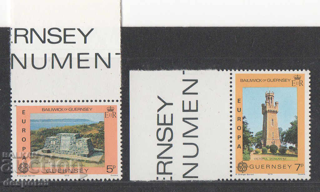 1978. Guernsey. Europa - Monumente.