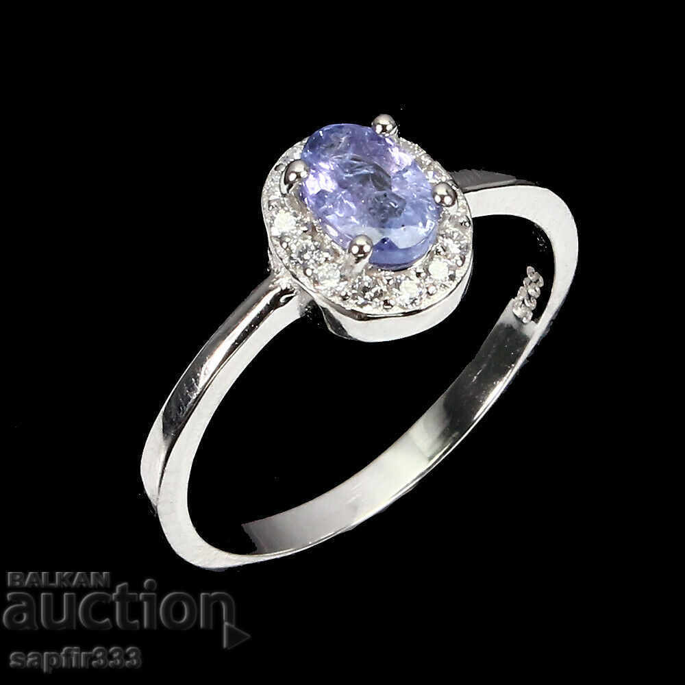 ELEGANT RING WITH NATURAL TANSANITE AND ZIRCONI with price 248.00 BGN | € 126.80 ELEGANT RING WITH NATURAL TANSANITE AND ZIRCONI with price 248.00 BGN | € 126.80