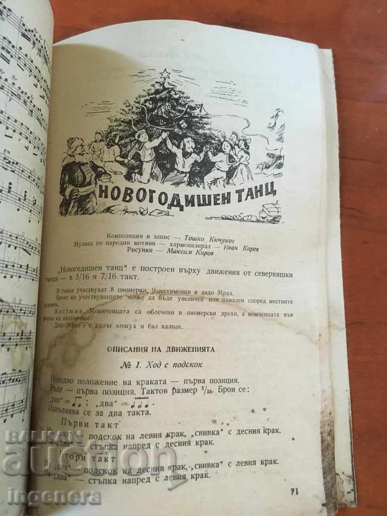 BOOK CHILDREN'S GAMES AND DANCES SCHEMES NOTES 1954 with price 18.00 BGN | € 9.20 BOOK CHILDREN'S GAMES AND DANCES SCHEMES NOTES 1954 with price 18.00 BGN | € 9.20