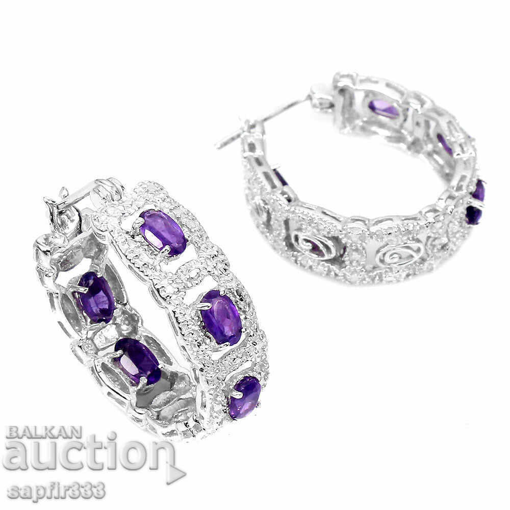 Auction DIVINE DESIGNER EARRINGS AMETHYST IN PURITY IF Auction DIVINE DESIGNER EARRINGS AMETHYST IN PURITY IF