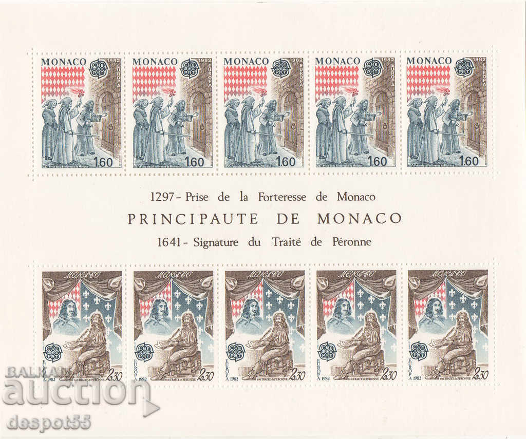 1982. Monaco. Europa - Evenimente istorice. Bloc.