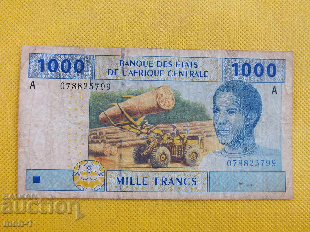 Κεντρική Αφρική - 1000 φράγκα 2002