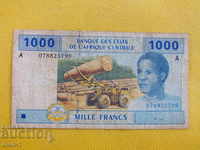 Africa Centrală - 1000 franci 2002
