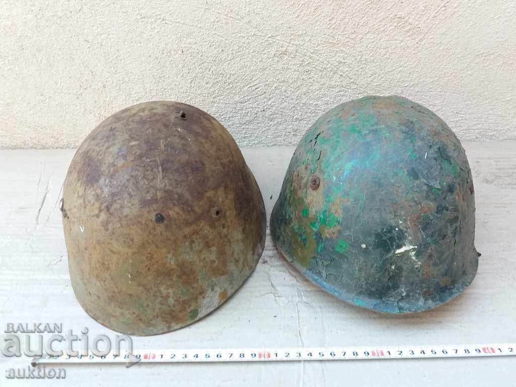 LOT OF TWO HELMETS - BA - MILITARY