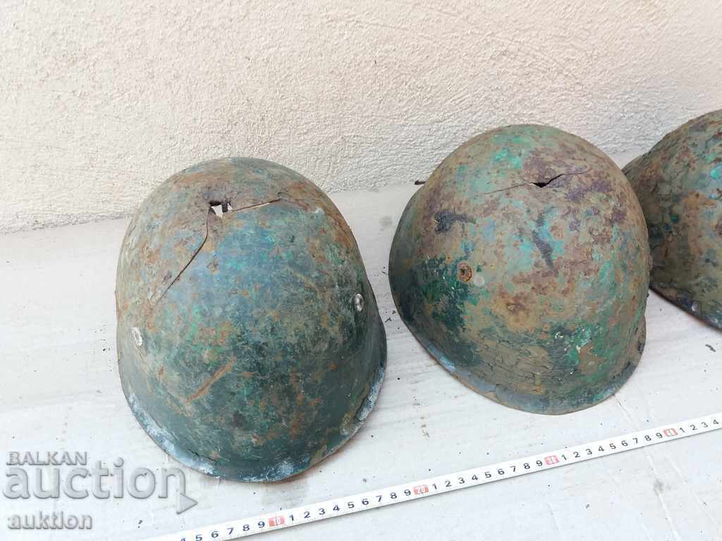 LOT OF THREE HELMETS - MILITARY - BA with price 18.99 BGN | € 9.71 LOT OF THREE HELMETS - MILITARY - BA with price 18.99 BGN | € 9.71