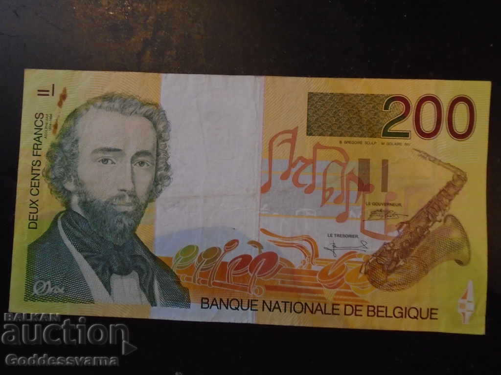 Βέλγιο 200 Francs 1995 Επιλογή 148 Ref 4794