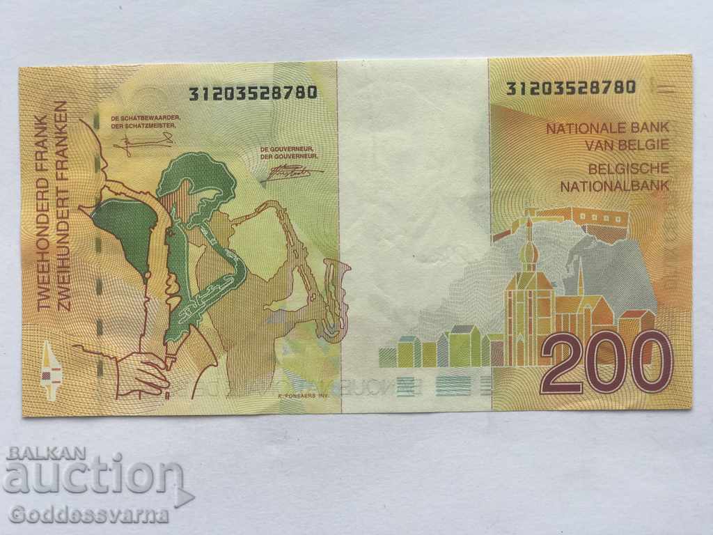 Belgium 200 Francs 1995 Pick 148 Ref 8780 with price 40.00 BGN | € 20.45 Belgium 200 Francs 1995 Pick 148 Ref 8780 with price 40.00 BGN | € 20.45