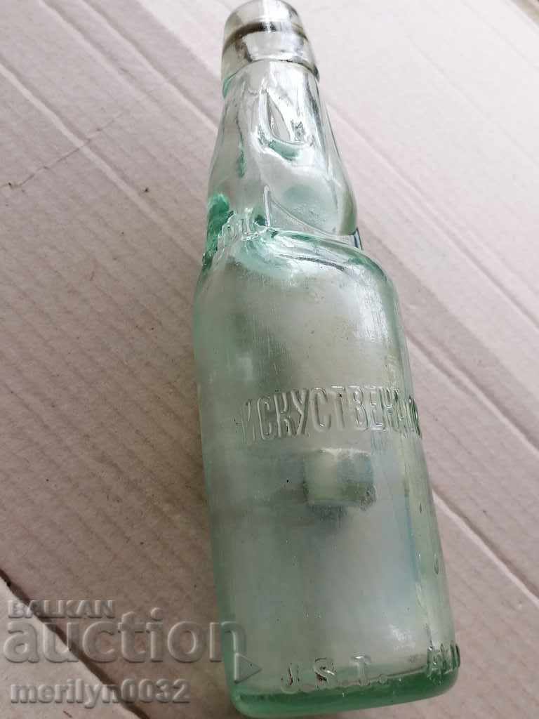 Old lemonade bottle with a ball, rare bottle - 6 Old lemonade bottle with a ball, rare bottle - 6