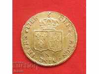 Double louis d'or 1786 N Louis XVI Montpellier XF gold