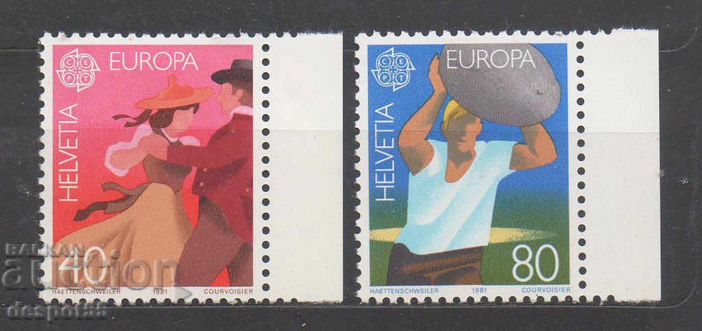1981. Elveția. Europa - Folclor.