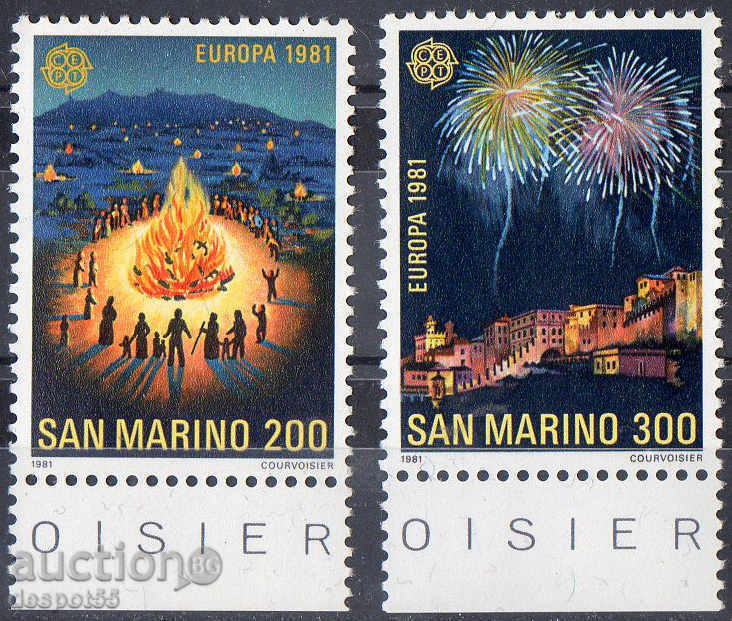 1981 San Marino. Europa. Folclor.
