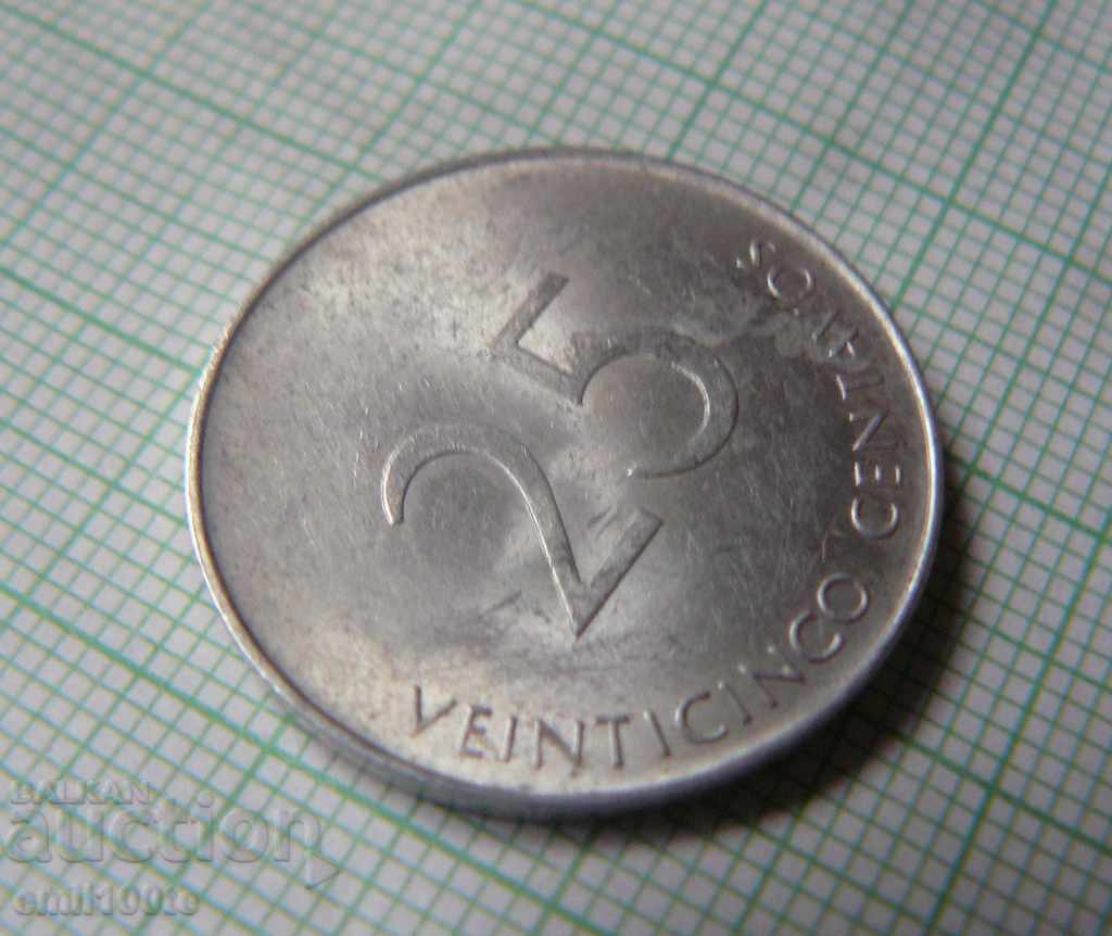 25 centavos 1988 Cuba - INTUR for foreign tourists with price 6.00 BGN | € 3.07