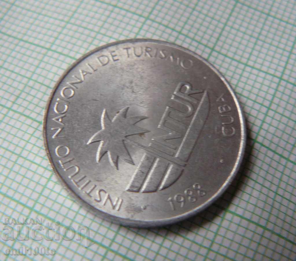 25 centavos 1988 Cuba - INTUR for foreign tourists - 6