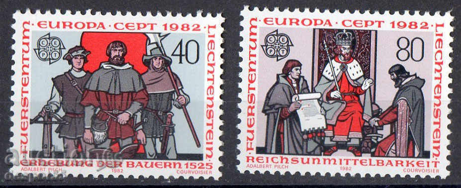 1982. Liechtenstein. Europa. Evenimente istorice.