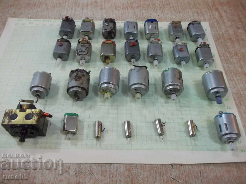 Lot of 27 microelectric motors DC-1 - 6