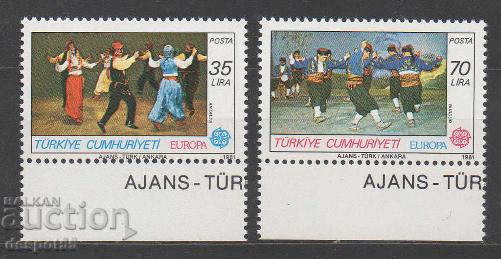 1981. Турция. Европа - Фолклор.