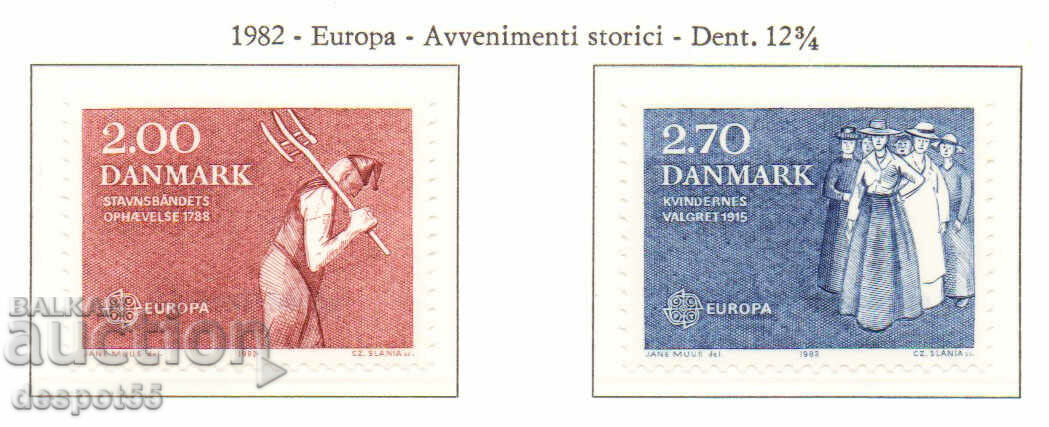 1982. Denmark. Europe - Historical events.